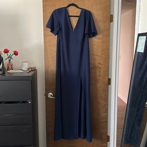 Parker and Fifth Navy La Brea Bridesmaid Dress Size XXL (fits like L)
